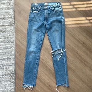 Mother denim size 26 stunner ankle fray wash is secret sister